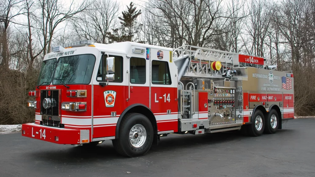 Industrial 75′ Aerial Ladder Fire Truck
